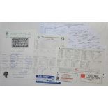 Worcestershire C.C.C. 1980s-2010s. A selection of signed official scorecards, a small album of