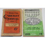 Cricket Annuals. Small box containing a selection of cricket annuals. 'Athletic News' annuals for