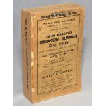 Wisden Cricketers' Almanack 1908. 45th edition. Original paper wrappers. Replacement spine paper.