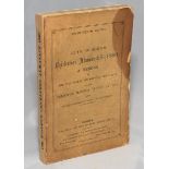 Wisden Cricketers' Almanack 1880. 17th edition. Original paper wrappers. Replacement spine paper.