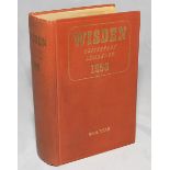 Wisden Cricketers' Almanack 1953. Original hardback. Minor wear to spine paper, light stain to