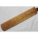 South Africa tour to Australia 1963/64. 'Nicholls Crusader' miniature bat signed to the face by