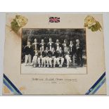 'Yorkshire Cricket Team (Champions) 1933'. Official mono photograph of the Yorkshire team seated and