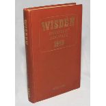 Wisden Cricketers' Almanack 1943. 80th edition. Original hardback. Only 1400 hardback copies were