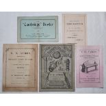 F.H. Ayres sports equipment 1886-1909. A collection of five original catalogues and leaflets