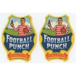 'Football Punch'. Twenty unused beer bottle labels for 'Football Punch- a splendid Winter drink'