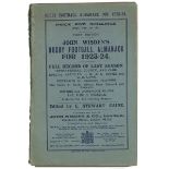 John Wisden's Rugby Football Almanack 1923-24. Edited by C. Stewart Caine. Scarce first edition of