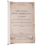 Wisden Cricketers' Almanack 1875. 12th edition. Handsomely half bound in red leather, lacking