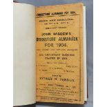 Wisden Cricketers' Almanack 1904. 41st edition. Bound in light brown boards, with original front