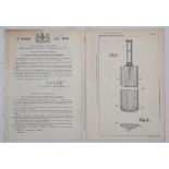 Cricket patents 1909-1951. Blue folder containing twenty original patent specifications for