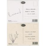 County and international cricket signatures. Forty five modern signatures in three albums. Many of