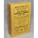 Wisden Cricketers' Almanack 1935. 72nd edition. Original paper wrappers. Minor age toning to spine