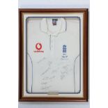 The Ashes 2005. Steve Harmison. Original England shirt worn by Harmison in the 2005 Ashes series.