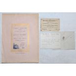 Invitations and event programmes 1886-2006. Black folder comprising approximately forty original