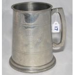 Dennis Brian Close. Yorkshire, Somerset & England 1949-1977. Pewter one pint tankard with engraved