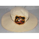 Australia. Australian broad brimmed sunhat, by Albion C&D, with Australia emblem in shield to front.