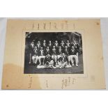 M.C.C. Tour of India 1933/34. Large rare official mono photograph of the M.C.C. team who toured