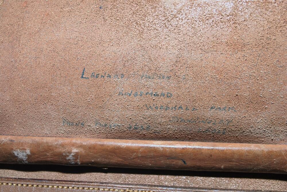 Leonard Hutton, Yorkshire & England 1934-1955. Brown leather briefcase used by Hutton during his - Image 2 of 2