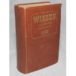 Wisden Cricketers' Almanack 1938. 75th edition. Original hardback. Heavy bumping to board corners,