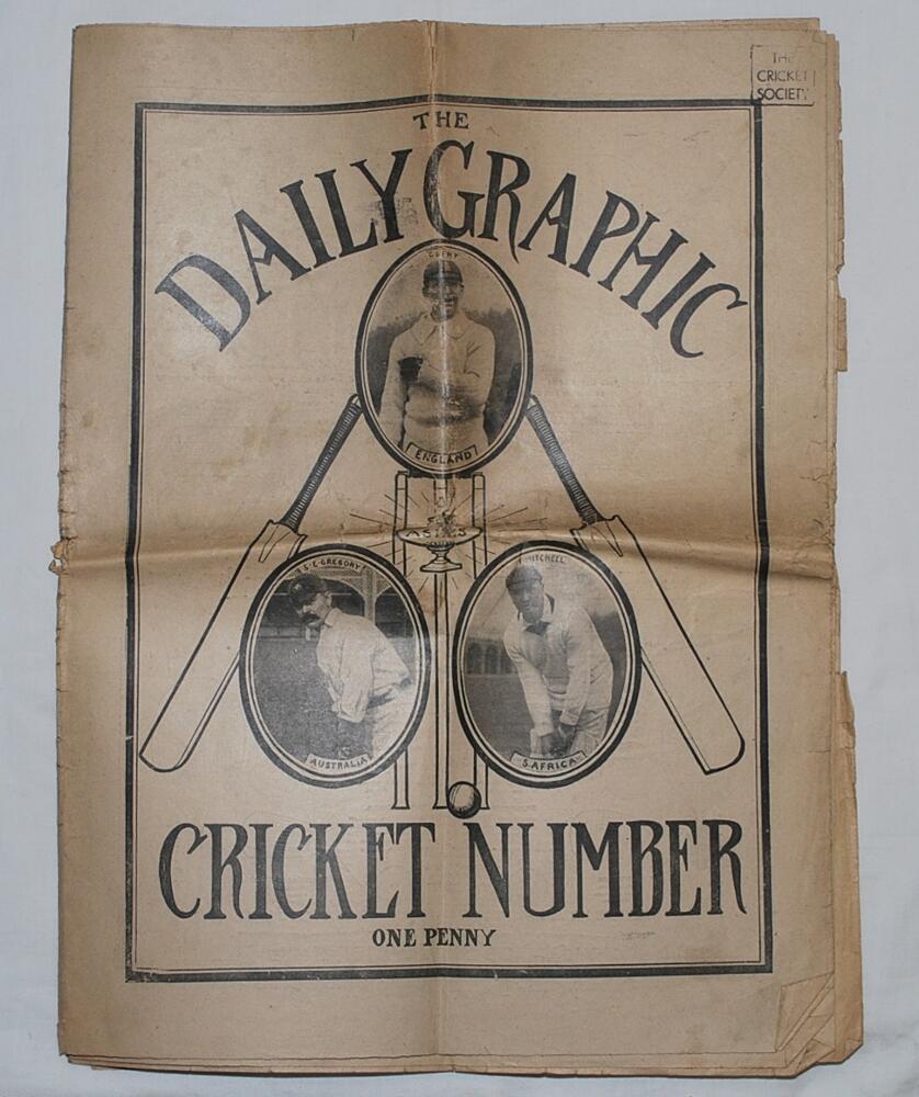 'The Daily Graphic. Cricket Number 1912'. Original complete edition of the Cricket Number for