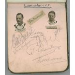 Cricket autograph album 1928 to mid-1930s. Small album dated 1928 comprising over thirty signatures,