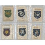 'County Cricket Badges'. 'Silk issue. BDV'. Godfrey Phillips 1921. Full set of seventeen silk