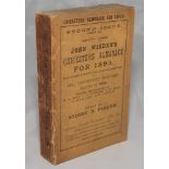 Wisden Cricketers' Almanack 1893. 30th edition, Second issue. Original paper wrappers. Some age