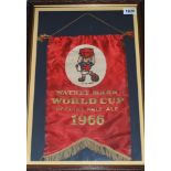 World Cup 1966. Large advertising pennant produced by 'Watney Mann' to commemorate the World Cup