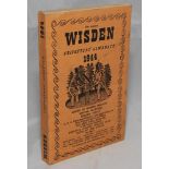 Wisden Cricketers' Almanacks 1944. 81st Edition. Original limp cloth covers, Only 5600 paper