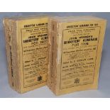 Wisden Cricketers' Almanack 1926 & 1927. 63rd and 64th editions. Original paper wrappers. The 1926