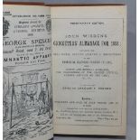 Wisden Cricketers' Almanack 1888. 25th edition. Original rear paper wrapper, lacking original