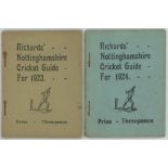 'Richards' Nottinghamshire Cricket Guide'. Two editions for 1923 and 1924. Edited by 'Incog' (F.S.