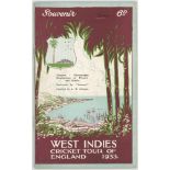 West Indies 1933. Official souvenir brochure for the West Indies tour of England. Compiled by A.W.