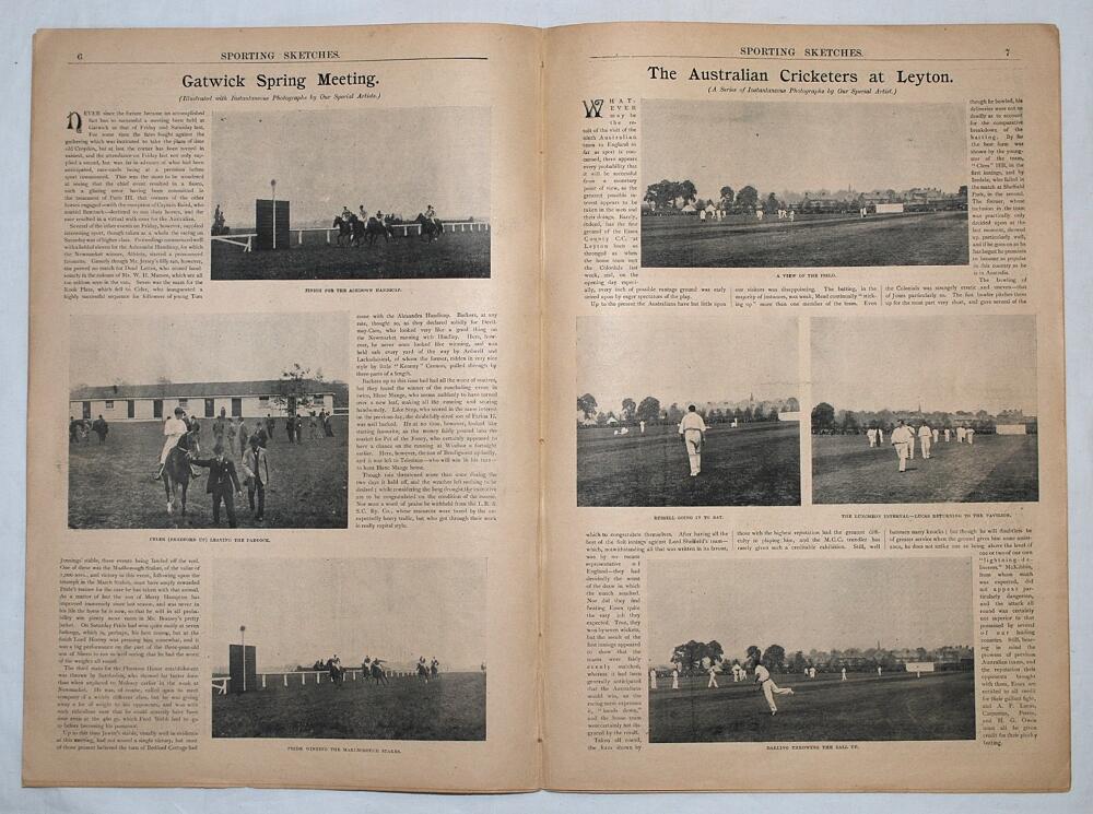 'Sporting Sketches'. Copy of the magazine for 20th May 1896, Vol. V, number 113. Includes two full - Image 3 of 3