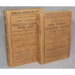 Wisden Cricketers' Almanack 1887 & 1889. 24th & 26th editions. Both books have facsimile wrappers,