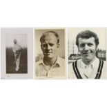 Surrey C.C.C. 1900s-1960s. Six mono real photograph postcards of Surrey players, E. Hayes, G.A.R.