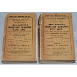 Wisden Cricketers' Almanack 1904 & 1905. 41st and 42nd editions. Original paper wrappers. The 1904