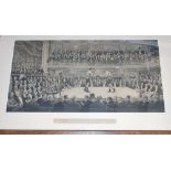 'An Evening at the National Sporting Club' 1907. Original boxing photogravure after William Howard