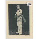 Don Bradman. New South Wales, South Australia & Australia 1927-1949. Original bookplate printed