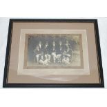 'Yorkshire Cricket XI, Dover, August, 1919'. Original sepia photograph of the Yorkshire team for the