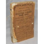 Wisden Cricketers' Almanack 1887. 24th edition. Original paper wrappers. Both front and rear