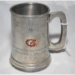 Graham Dilley. Kent, Worcestershire & England 1977-1992. Pewter tankard presented to Dilley to