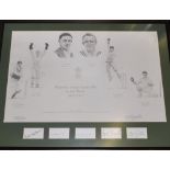 'Hampshire County Cricket Club in Safe Hands 1932-2000'. Original print from an original by Paul