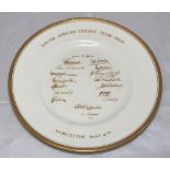 South Africa 1960. Royal Worcester bone china plate produced by the factory to commemorate the South