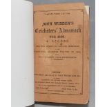 Wisden Cricketers' Almanack 1886. 23rd edition. Bound in brown boards, with original wrappers,