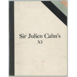 'Sir Julien Cahn's XI'. E.E. Snow. 1964. Original stiffened card boards. Signed by the author, Snow.