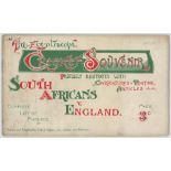 'The Eventoscope Cricket Souvenir. South Africans v England'. Gale & Polden, London 1907. Pre-tour