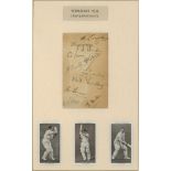 'Yorkshire 1938 Champion County'. Album page signed in ink (one in pencil) by eleven members of