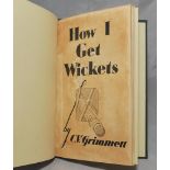 'How I Get Wickets'. C.V. Grimmett. 12pp advertising/promotional booklet for B.D.V. Coupons