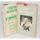 Bill Edrich and Freddie Brown. Middlesex & England. Two titles from the collection of Gubby Allen,